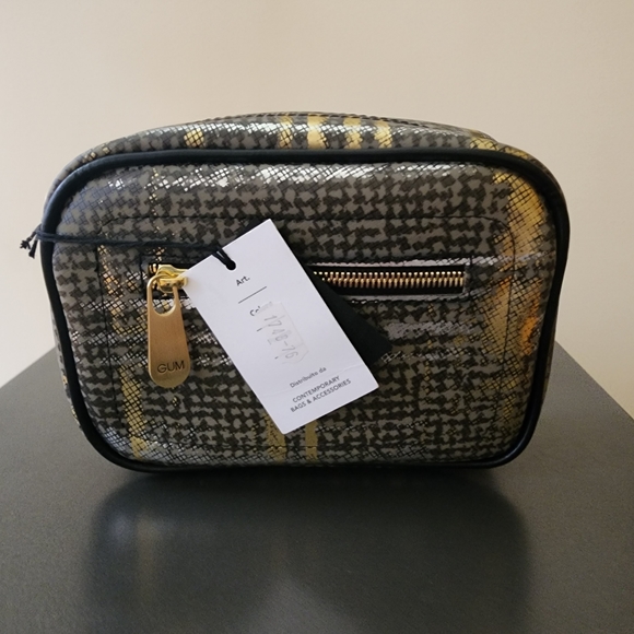 GUM DESIGN Grey Cross-body bag removable shoulder strap golden skull jew… - Picture 7 of 9